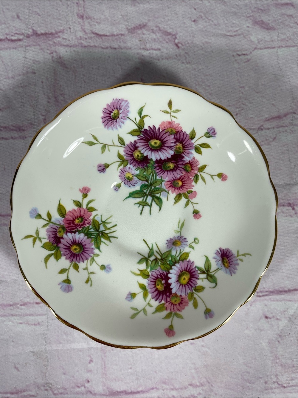 Vintage Hammersley Floral 4149 Bone China Footed Teacup and Saucer Set England - Picture 6 of 10